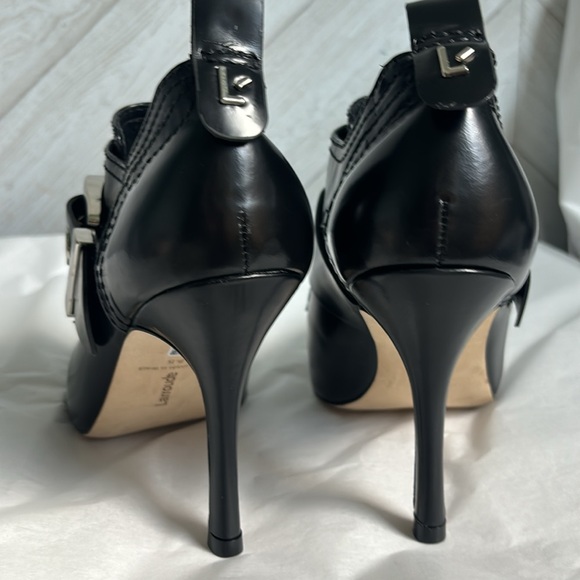 Larroude Stewart black heeled buckle boots 8.5 - Picture 10 of 12